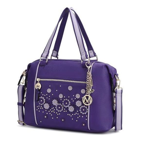 Chic Genuine Textured Satchel For Vintage Strap Bag Handmade Bag Retro Compact - Picture 1 of 7